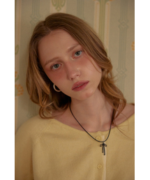 LETERIE（レテリー）の「BLACK RIBBON NECKLACE（ネックレス）」