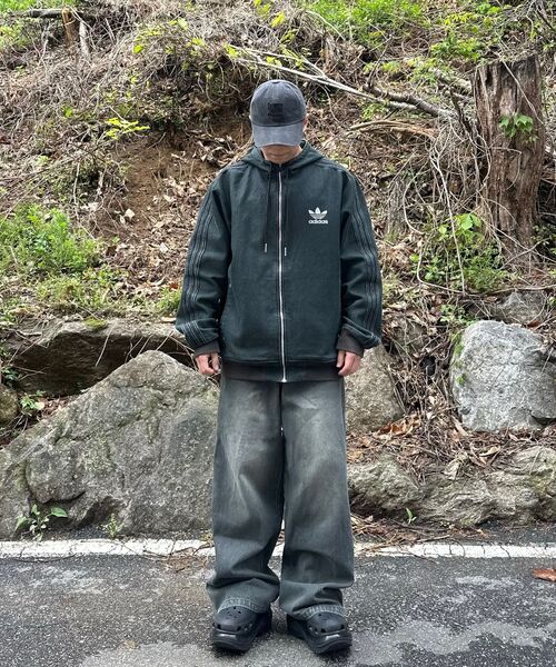 eastserviceshop(イーストサービスショップ)の「ESSウォッシュワイドデニムパンツ - グレー(デニムパンツ・レディース・グレー・FREE/48/50)」の10枚目の写真