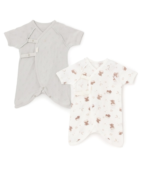 petit main（プティマイン）の「【弱酸性】コンビ肌着（肌着・キッズ・ラベンダー/クリーム/ライトピンク/ライトグリーン・50-70cm）」の2枚目の写真