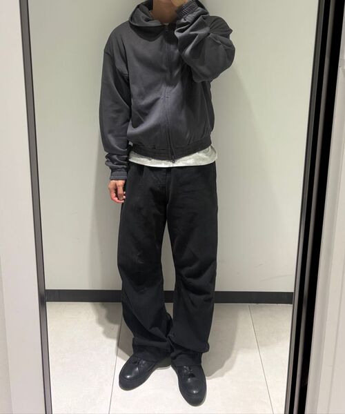 MUSINSA STANDARD WOMAN（ムシンサスタンダードウーマン）の「ウィメンズリラックスフィットクルーネックTシャツ[メランジライトグレー]（Tシャツ/カットソー・レディース・その他・MEDIUM/SMALL/X-SMALL/LARGE/X-LARGE）」の3枚目の写真
