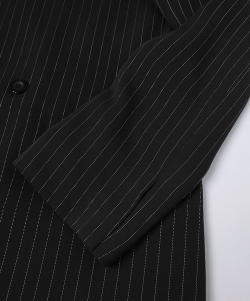 CULLNI（クルニ）の「Stripe Double Cloth Button-Tab Pocket Tailored Jacket（テーラードジャケット・メンズ・ネイビー/ブラック・0/1/2）」の18枚目の写真