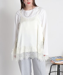 cepo | サテンレースキャミソール(キャミソール)