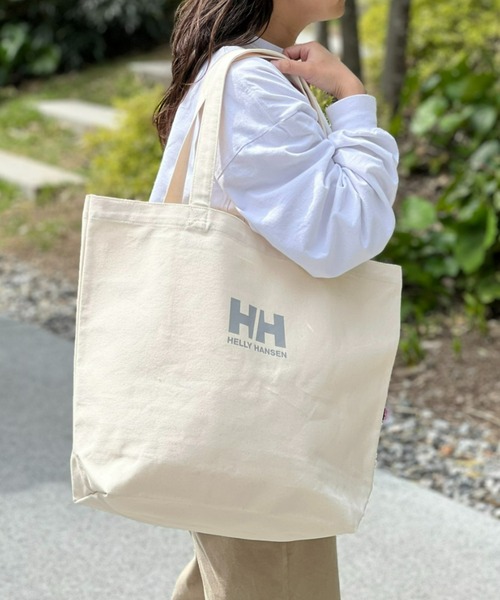 HELLY HANSEN(ヘリーハンセン)の「【HELLY HANSEN】Organic Cotton Tote L(トートバッグ・メンズ・ブルー/ネイビー/グレー/ブラック/ピンク・ONE SIZE)」の3枚目の写真
