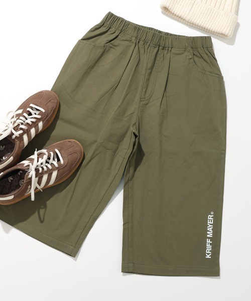 KRIFF MAYER Kid's Collection(クリフメイヤーキッズコレクション)の「涼綿サンシャインクロップド(その他パンツ・キッズ・オリーブ/グレー/ブラック/ベージュ・120/170/160/150/140/130)」の4枚目の写真