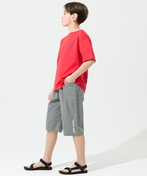 KRIFF MAYER Kid's Collection(クリフメイヤーキッズコレクション)の「涼綿サンシャインクロップド(その他パンツ・キッズ・オリーブ/グレー/ブラック/ベージュ・120/170/160/150/140/130)」の11枚目の写真