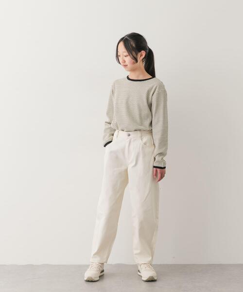 URBAN RESEARCH DOORS（アーバンリサーチドアーズ）の「『150サイズ』バレルパンツ(KIDS)（その他パンツ・キッズ・アイボリー/インディゴブルー・150）」の4枚目の写真