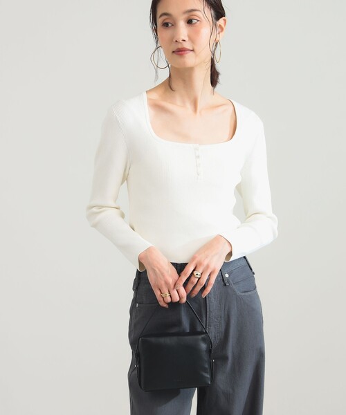 Demi-Luxe BEAMS（デミルクス ビームス）の「Waa. studios / TIEN 2way バッグ（ショルダーバッグ・レディース・ブラック/ダークブラウン・ONE SIZE）」の3枚目の写真