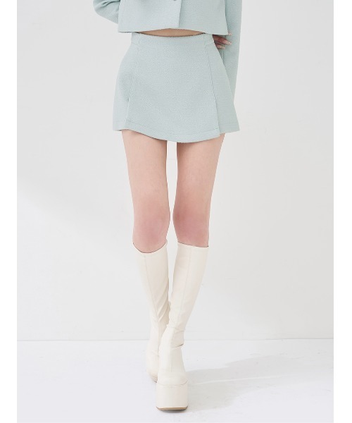 Darich(ダーリッチ)の「Vernal Tweed ミニスコート(スカート・レディース・サックスブルー/その他/イエロー/ピンク・S/M)」の2枚目の写真