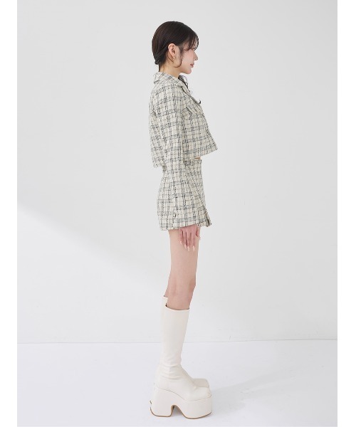 Darich(ダーリッチ)の「Vernal Tweed ミニスコート(スカート・レディース・サックスブルー/その他/イエロー/ピンク・S/M)」の13枚目の写真