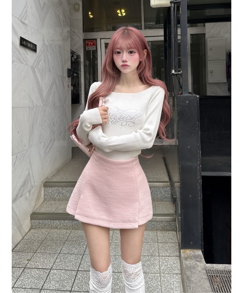Darich(ダーリッチ)の「Vernal Tweed ミニスコート(スカート・レディース・サックスブルー/その他/イエロー/ピンク・S/M)」の16枚目の写真