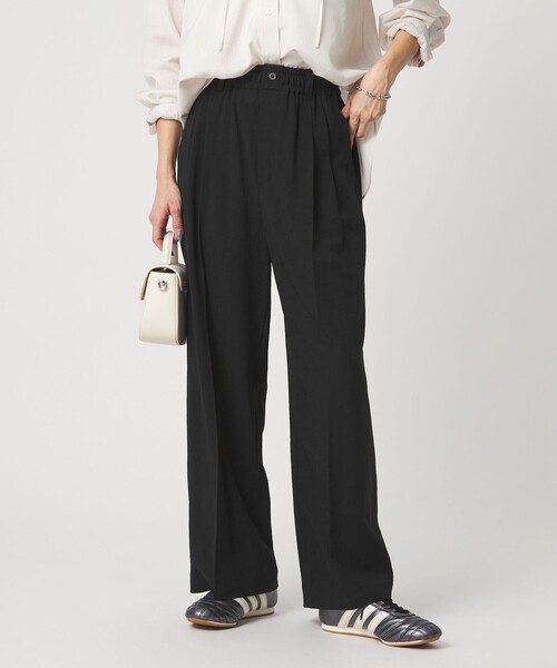 green label relaxing（グリーンレーベルリラクシング）の「【結論シリーズ】ニーハイワイドパンツ［size SHORT/TALLあり］（その他パンツ・レディース・ナチュラル/ライトブルー/ブラック/ダークブラウン/ネイビー・SHORT/34/36/38/40/TALL）」の13枚目の写真