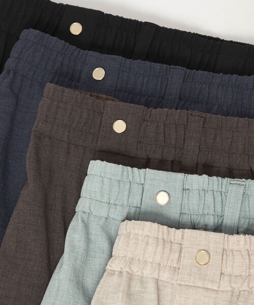green label relaxing（グリーンレーベルリラクシング）の「［size SHORT/TALLあり］ニーハイワイドパンツ（その他パンツ・レディース・ナチュラル/ライトブルー/ブラック/ダークブラウン/ネイビー・SHORT/34/36/38/40/TALL）」の10枚目の写真