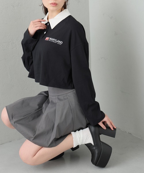 DEMETER(デメテル)の「厚底 プラットフォーム ローファーパンプス(ローファー・レディース・ブラック/オフホワイト・S/M/L/LL)」の6枚目の写真