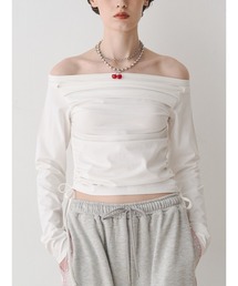 jouetie | オフショルギャザーカットソー(Tシャツ/カットソー)