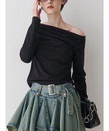jouetie | オフショルギャザーカットソー(Tシャツ/カットソー)