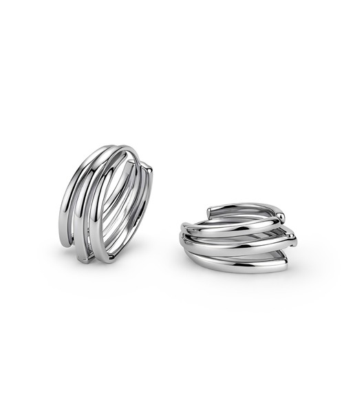 Lyvi(ライビィ)の「Triple Line Hoop Pierce / 金属アレルギー対応(ピアス(両耳用)・レディース・シルバー/ゴールド・FREE)」の1枚目の写真