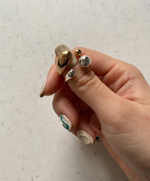 ciite'（シーテ）の「ドロップリング / drop ring（リング・レディース・ピンクゴールド/ゴールド/シルバー・FREE）」の5枚目の写真
