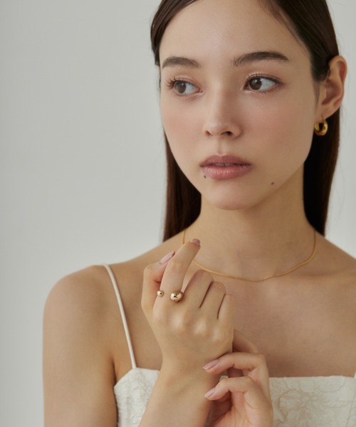 ciite'（シーテ）の「ドロップリング / drop ring（リング・レディース・ピンクゴールド/ゴールド/シルバー・FREE）」の6枚目の写真