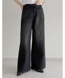 Re:EDIT（リエディ）の「[期間限定予約割][DENIM COLLECTION][2026S S COLLECTION][低身長 高身長サイズ有]折り返しウエストコットンワイドデニムパンツ（デニムパンツ）」