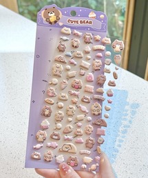 LAC-VERT（ラック・ヴェール）の「3Dぷくぷくアニマルシール（ステッカー/テープ）」