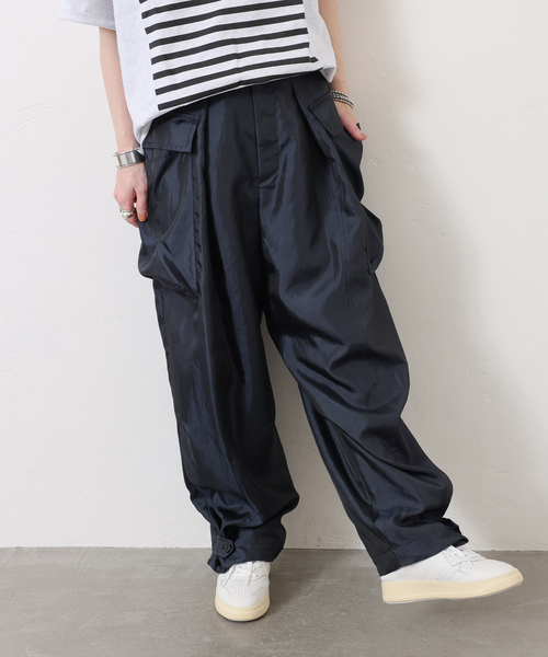 JOURNAL STANDARD LUXE(ジャーナルスタンダード ラックス)の「ヴィンテージツイル カーゴパンツ(カーゴパンツ・レディース・カーキ/ネイビー・FREE)」の2枚目の写真