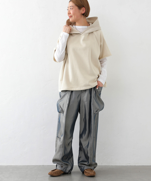 JOURNAL STANDARD LUXE(ジャーナルスタンダード ラックス)の「ヴィンテージツイル カーゴパンツ(カーゴパンツ・レディース・カーキ/ネイビー・FREE)」の3枚目の写真