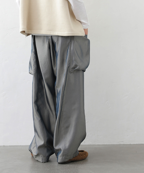 JOURNAL STANDARD LUXE(ジャーナルスタンダード ラックス)の「ヴィンテージツイル カーゴパンツ(カーゴパンツ・レディース・カーキ/ネイビー・FREE)」の6枚目の写真