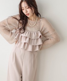 シャーリング」に該当するレディースのサロペット/オーバーオール