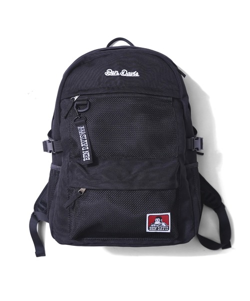 BEN DAVIS(ベンデイビス)の「《BEN DAVIS》MESH POCKET DAYPACK(バックパック/リュック・メンズ・ブラック×レッド/ブラック×ホワイト/ブラック×ブルー・FREE)」の12枚目の写真