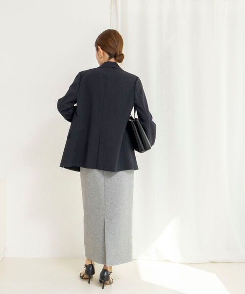 NOLLEY’S（ノーリーズ）の「【WEB限定】ウォッシャブルダンボールタイトスカート（スカート・レディース・ブラック/グレー・38/36）」の4枚目の写真