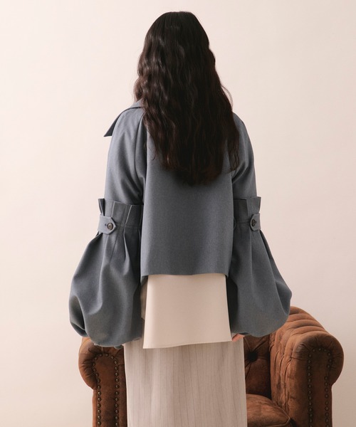 volume sleeve short jacket / ボリュームスリーブショートジャケット