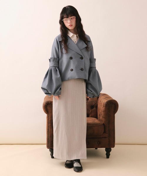 volume sleeve short jacket / ボリュームスリーブショートジャケット