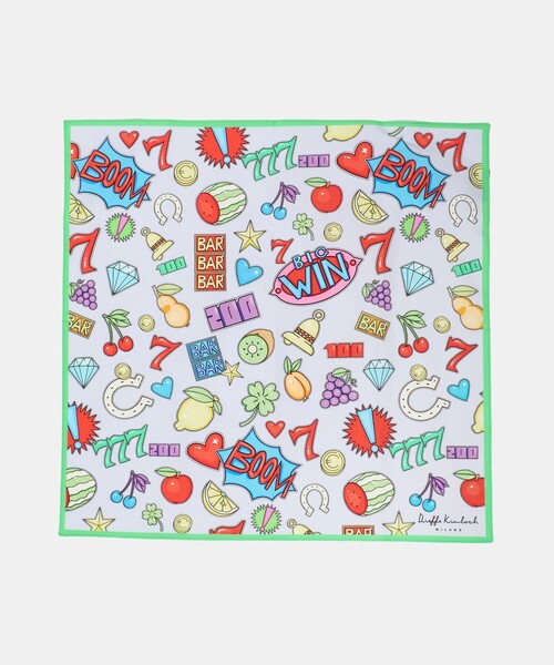 Kinloch（キンロック）の「＜Dieffe Kinloch＞バンダナ 26SS（バンダナ/スカーフ・レディース・ピンク/ブラック/グレー系/ベージュ・FREE）」の5枚目の写真