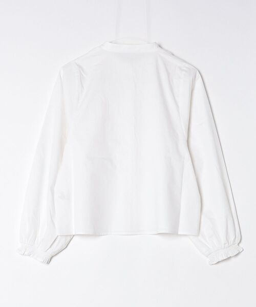vent blanc(ヴァンブラン)の「denicher デニシェ コットン クロス フリル ブラウス(シャツ/ブラウス・レディース・ホワイト/ブラック・FREE)」の12枚目の写真