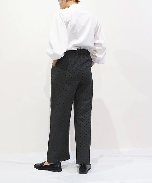 vent blanc(ヴァンブラン)の「denicher デニシェ コットン クロス フリル ブラウス(シャツ/ブラウス・レディース・ホワイト/ブラック・FREE)」の4枚目の写真