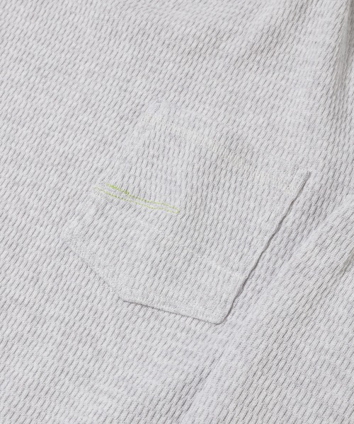 FACETASM（ファセッタズム）の「THERMAL KNIT LONG TEE（Tシャツ/カットソー・メンズ・ブラック/ライトグレー・4）」の8枚目の写真