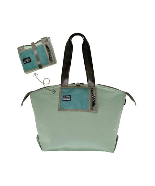 ROOTOTE(ルートート)の「ルートート / PT.サーモキーパー.バレル.ベーシック-D(エコバッグ/サブバッグ・レディース・ピンク/セージグリーン/ブラック/サックスブルー・FREE)」の6枚目の写真