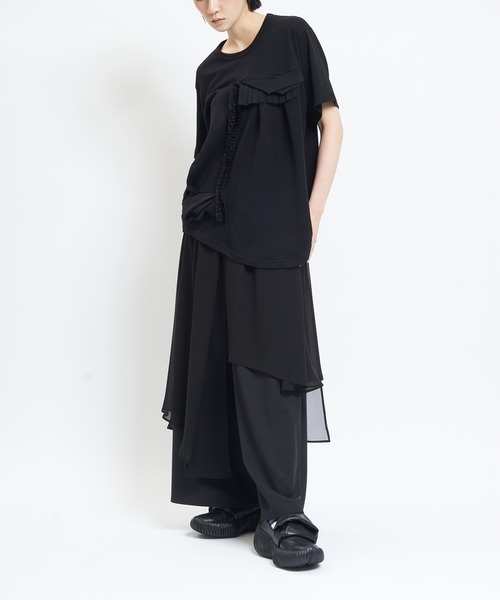 gomme メロー カットソー ゴム フリル ロンT フリルT（Tシャツ/カットソー）｜gomme（ゴム）のファッション通販