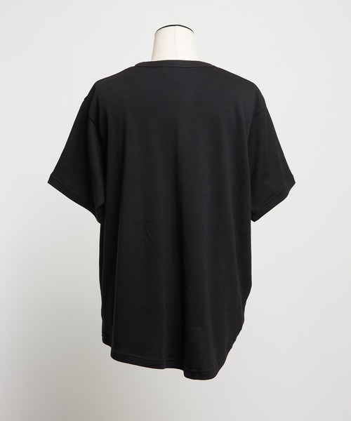 gomme(ゴム)の「フリルT(Tシャツ/カットソー・レディース・ブラック・MEDIUM)」の11枚目の写真