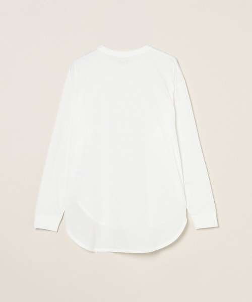 three dots(スリードッツ)の「ミルキージャージー 長袖Tシャツ(Tシャツ/カットソー・レディース・ホワイト系その他/ベージュ系その他/ブラック・XS/S)」の5枚目の写真