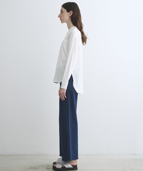 three dots(スリードッツ)の「ミルキージャージー 長袖Tシャツ(Tシャツ/カットソー・レディース・ホワイト系その他/ベージュ系その他/ブラック・XS/S)」の15枚目の写真