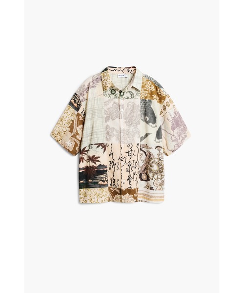 Desigual（デシグアル）の「コラージュ パッチプリント 半袖シャツ（シャツ/ブラウス・メンズ・ホワイト・XL/L/M/S）」の8枚目の写真