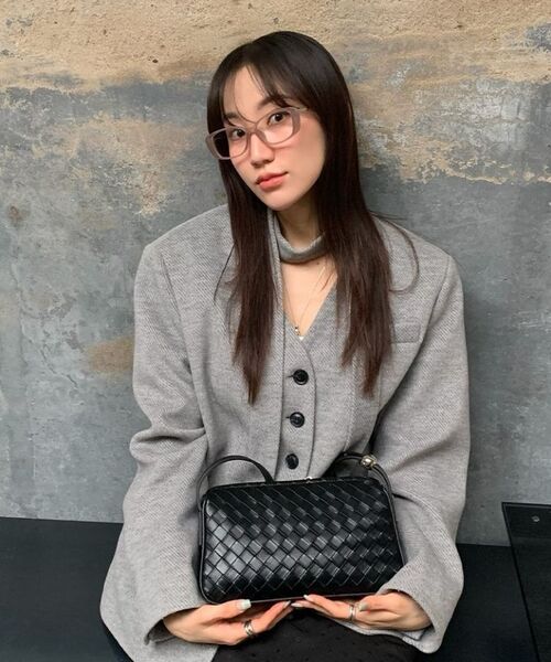 ELEGANCE PARIS（エレガンスパリ）の「フィレットショルダーバッグ OUSH004A（ショルダーバッグ・レディース・ブラック・FREE）」の6枚目の写真