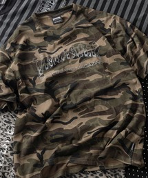 SlashDate（スラッシュデイト）の「【70】【THRASHER/スラッシャー】カモフラ/レオパード/ボーダー/ドット ブランドロゴ アソート 総柄Tシャツ/ショート丈有り（Tシャツ/カットソー）」