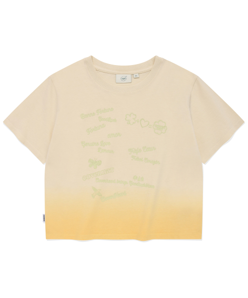 COVERNAT WOMAN（カバーナットウーマン）の「ウィメングラデーションTシャツアイボリー（Tシャツ/カットソー・レディース・その他・WS/WM）」の2枚目の写真