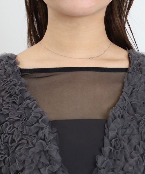 TRUDEA(トルディア)の「ボリュームチュールペプラムドレス(ドレス・レディース・ブラック/チャコールグレー・MEDIUM)」の19枚目の写真