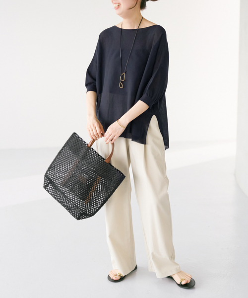 Spick & Span（スピックアンドスパン）の「MARY AL TERNA/メアリ オル ターナ GAP（トートバッグ・レディース・ブラック系その他/アイボリー・FREE）」の19枚目の写真