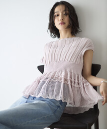 Firsthand | Firsthand/ファーストハンド ジャパンメイド ホールガーメント ペプラム トップス(ニット/セーター)