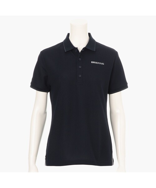 BRIEFING（ブリーフィング）の「【BRIEFING GOLF／ブリーフィングゴルフ】WS BASIC POLO（Tシャツ/カットソー・レディース・ネイビー/ホワイト/ブラック・M/S）」の3枚目の写真