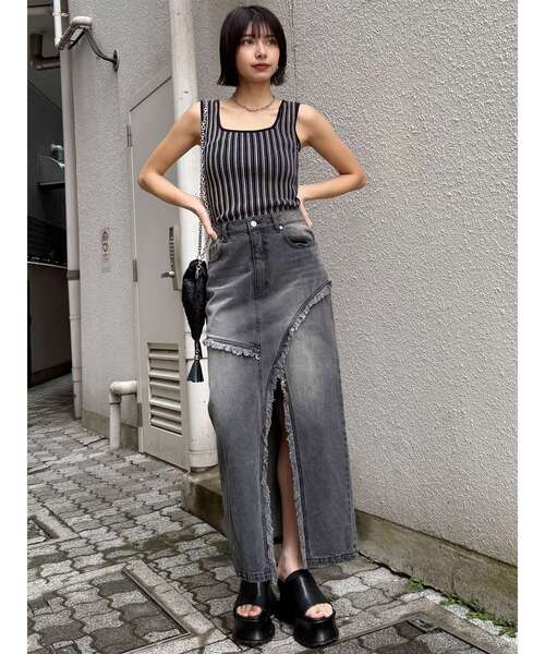 MURUA（ムルーア）の「クロコレイヤードサンダル（サンダル・レディース・グリーン/ブラック・24.5/23.5）」の14枚目の写真